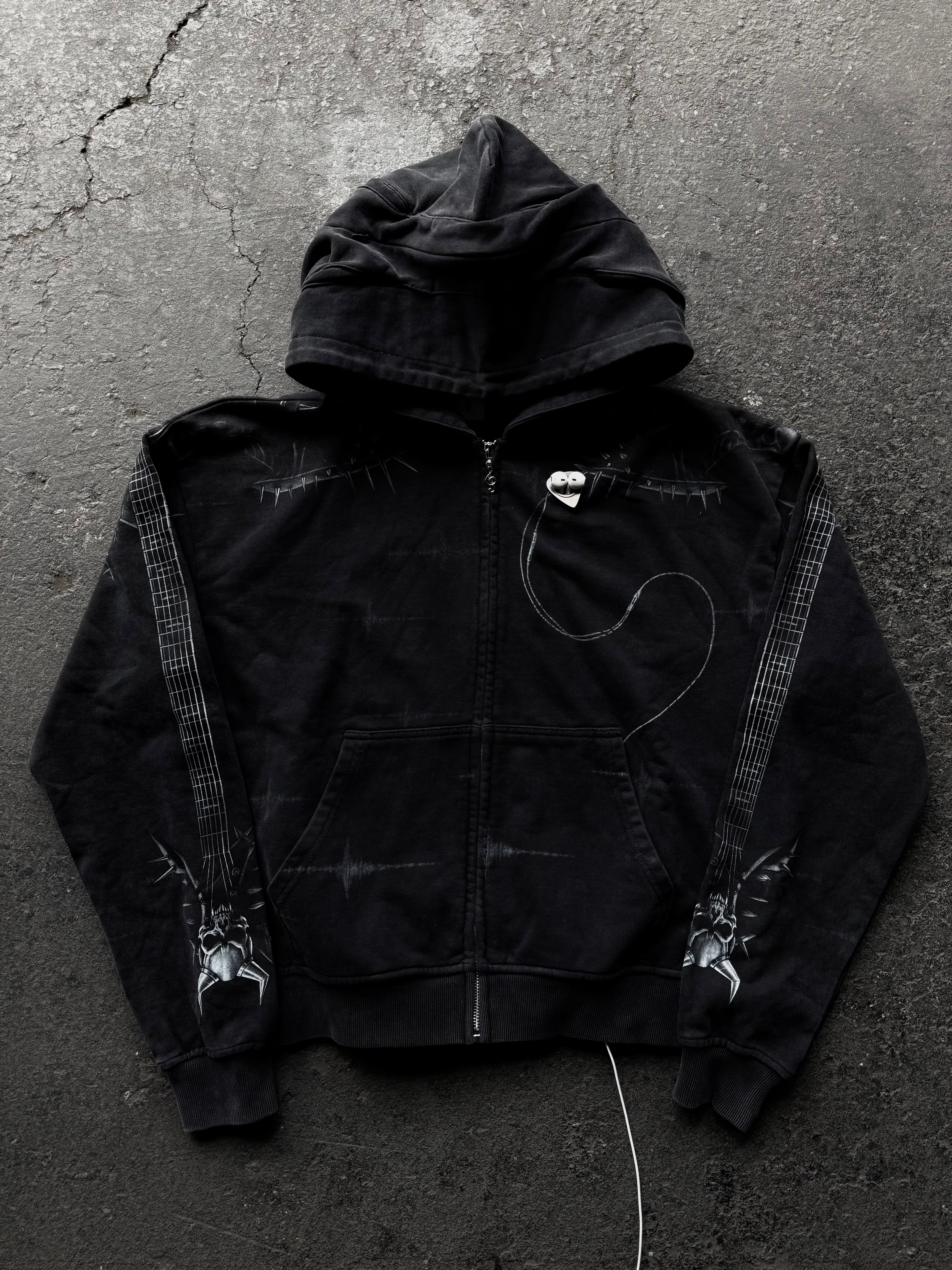 Rodrick” Zip‑Up – Black French Terry Hoodie (500 GSM) – assignment