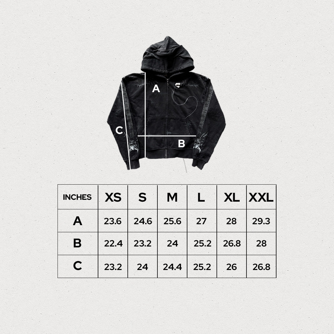 Rodrick” Zip‑Up – Black French Terry Hoodie (500 GSM) – assignment